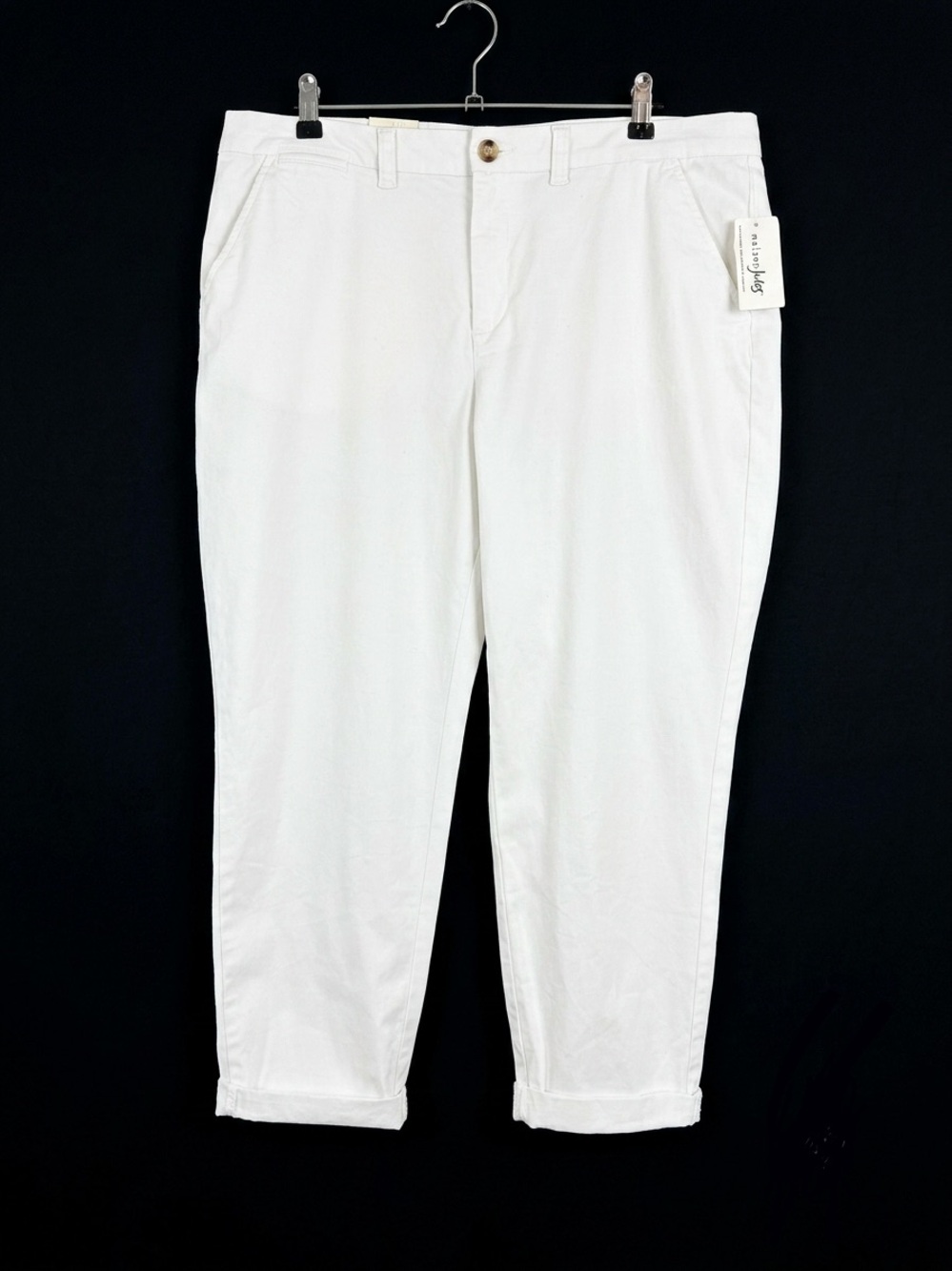 Maison Jules White NWT White Cuffed Ankle Pants - 16